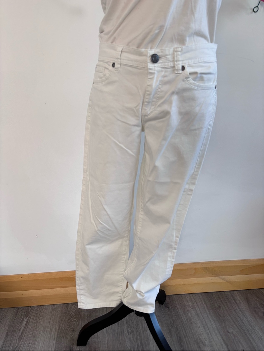 Classic Calvin Klein White Straight-Leg Women’s Denim Jeans Size 8